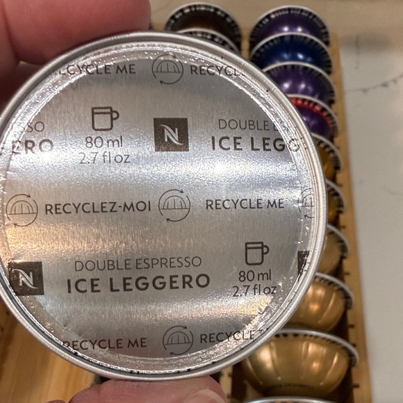 Bamboo Coffee Pod Holder Organizer Holds Nespresso pods with 23 Pods - Picture 3 of 13